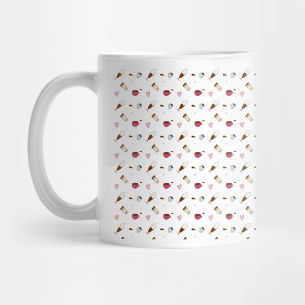 Coffee Cup Pattern by IstoriaDesign